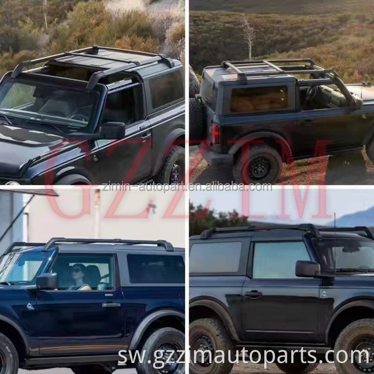 Rack ya paa la paa la bar ya bar kwa bronco milango 4